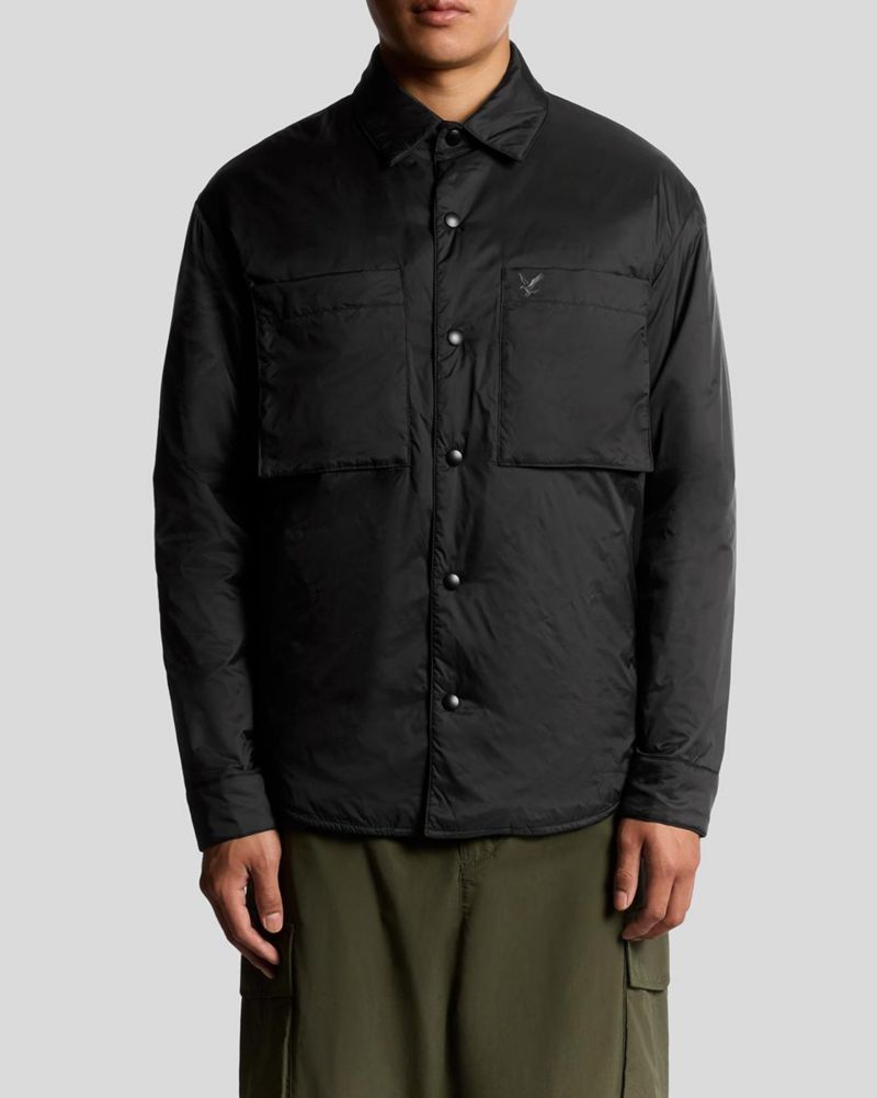 Men's Long Sleeve Collared Insulated Overshirt
