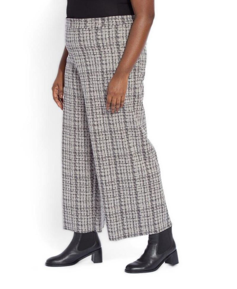 Plus Size Erin High-Waist Wide-Leg Cropped Pants