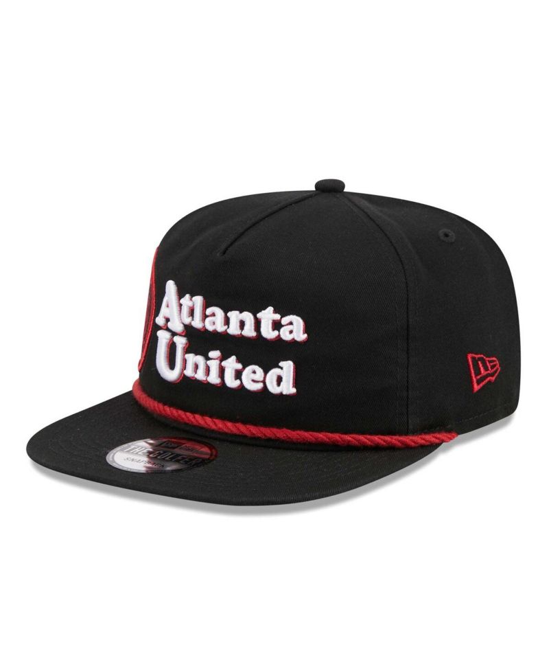 Men's Black Atlanta United FC Heritage The Golfer Snapback Hat