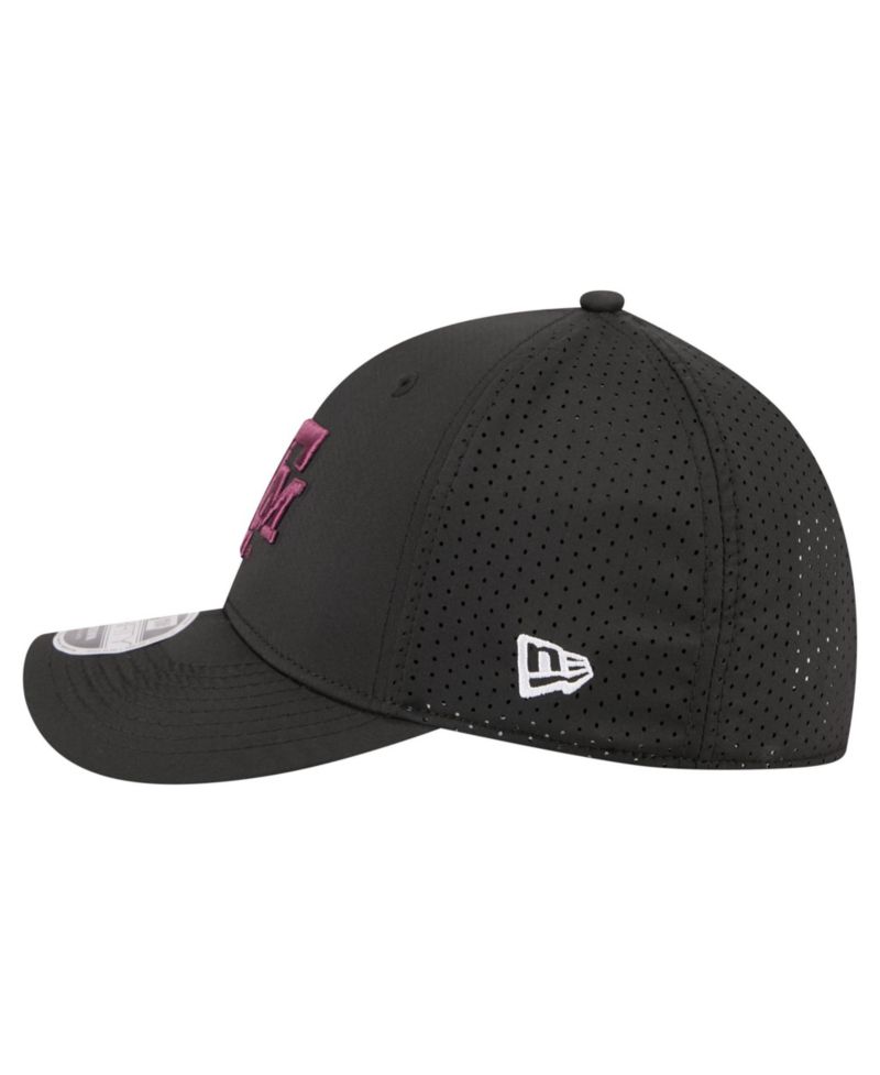 Men's Black Texas A&M Aggies 39THIRTY M-Crown Stretch Hat
