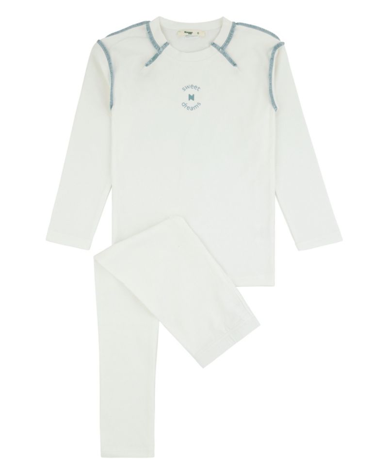 Boys' and Girls' Sweet Seams Long-Sleeve Sensory Friendly Crewneck Top and Pants, 2-Piece Set