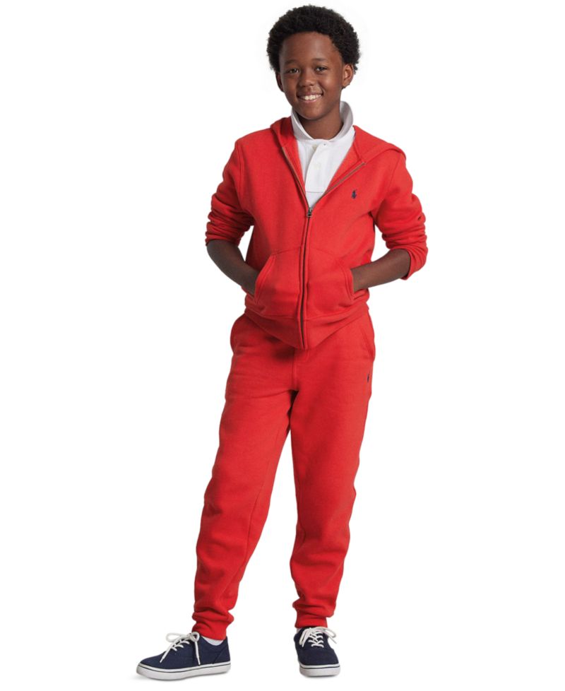Toddler, Little, and Big Boys Cotton-Blend Fleece Hoodie and Jogger Pant Collection