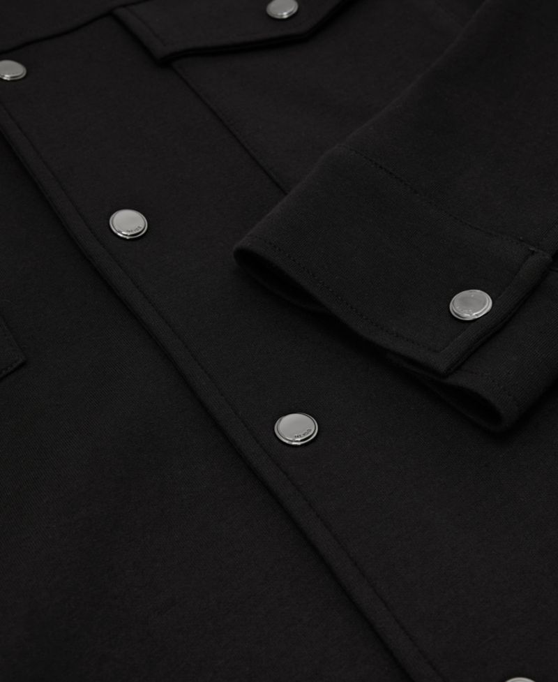 Men's Thom Sueded Interlock Jersey Regular-Fit Overshirt