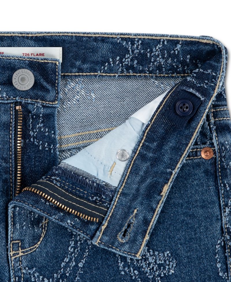 Girls' 7-16 High-Rise Flared Jeans