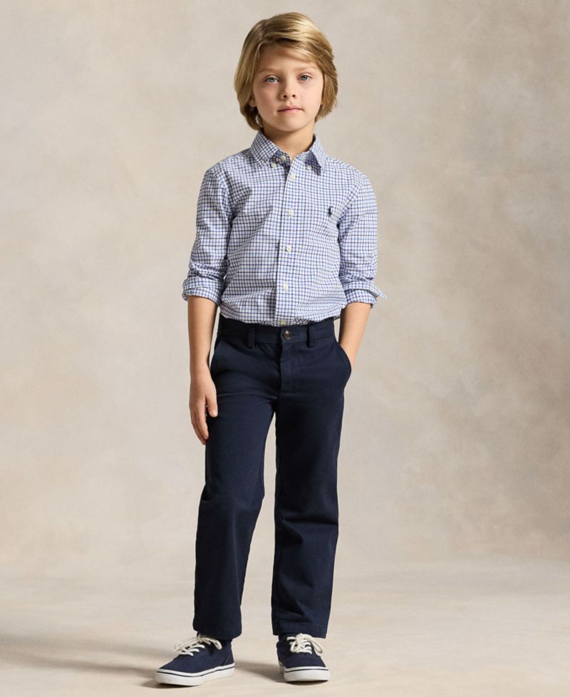 Boys' 2T-7 Plaid Cotton Shirt