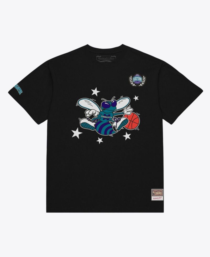 Men's Black Charlotte Hornets Pep Rally Premium T-Shirt