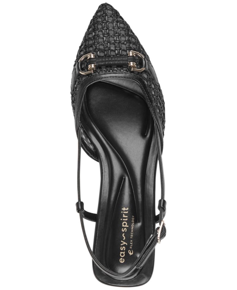 Women's Hetty eFlex Woven Slingback Kitten Heel Pumps