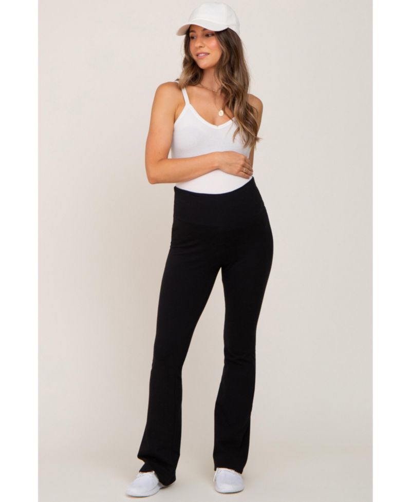 Women's Black Flared Leggings