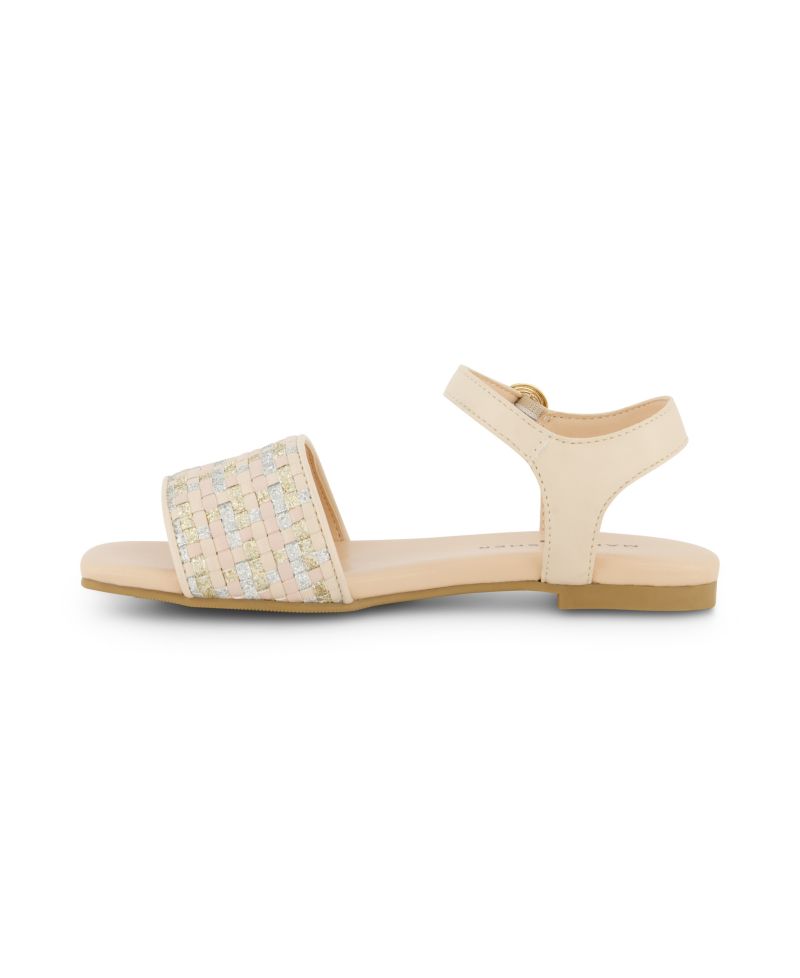 Little and Big Girls Hazel Woven Open Toe Sandals