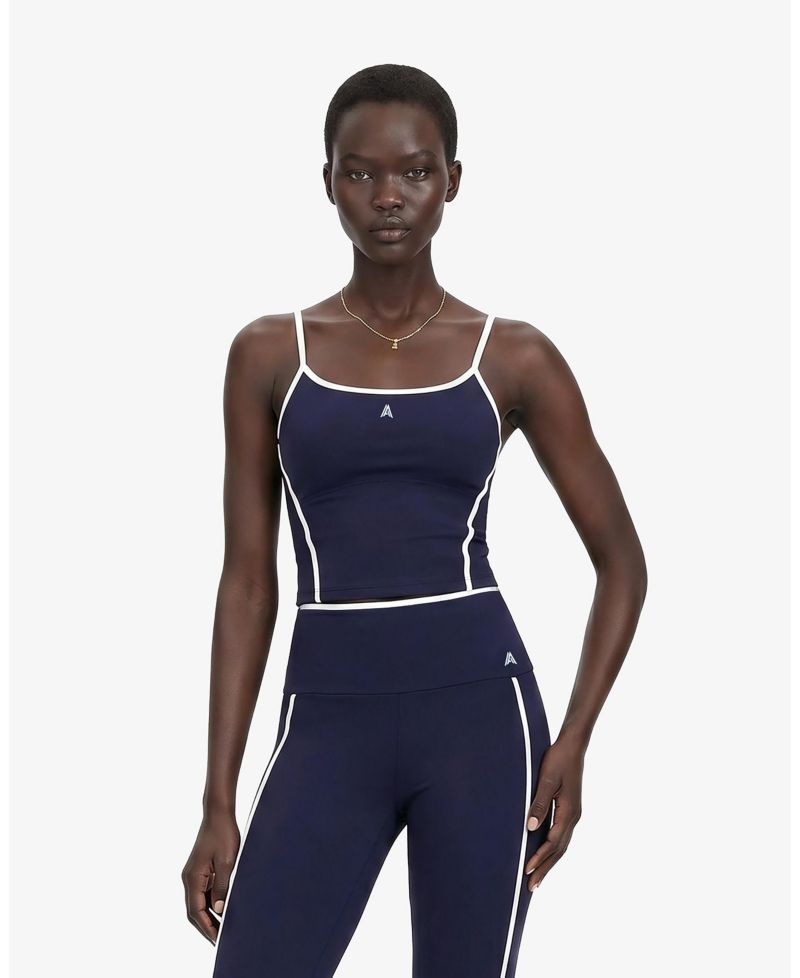Women's Bernin Sports Cropped Racerback Scoop Neck Tank