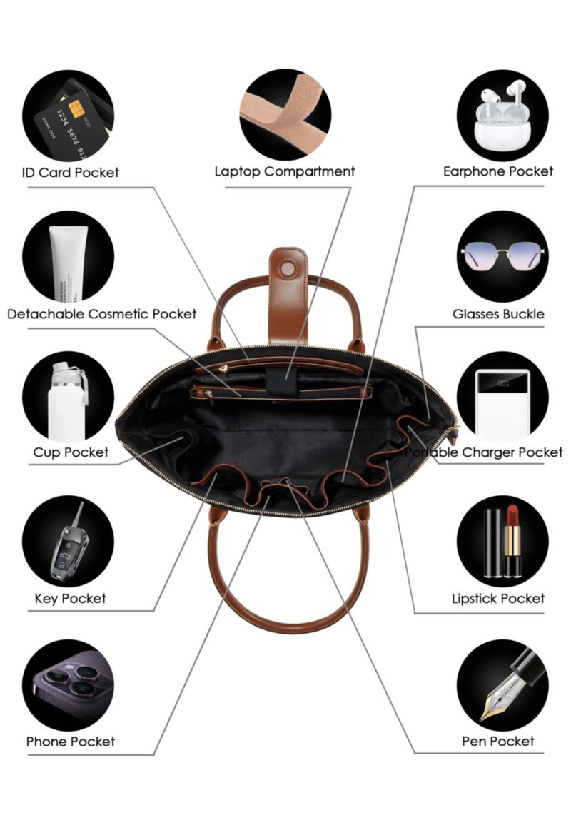Women's Tote Nylon Top Zip Medium Lifestyle Bag - Bags for Women by Eve Victoria Hyde