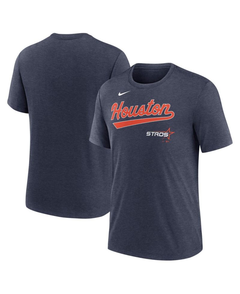 Men's Heather Navy Houston Astros 2025 City Connect Tri-Blend T-Shirt