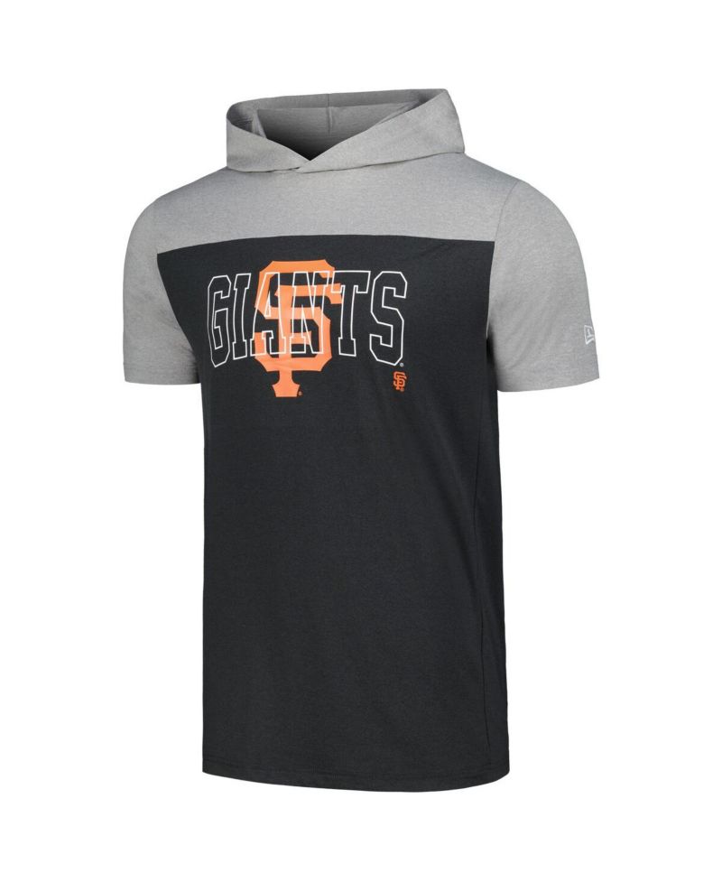 Men's Black San Francisco Giants Active Brushed Hoodie T-Shirt