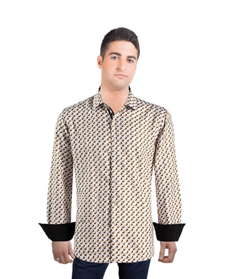 Men's Slim Fit Paisley Print Shirt