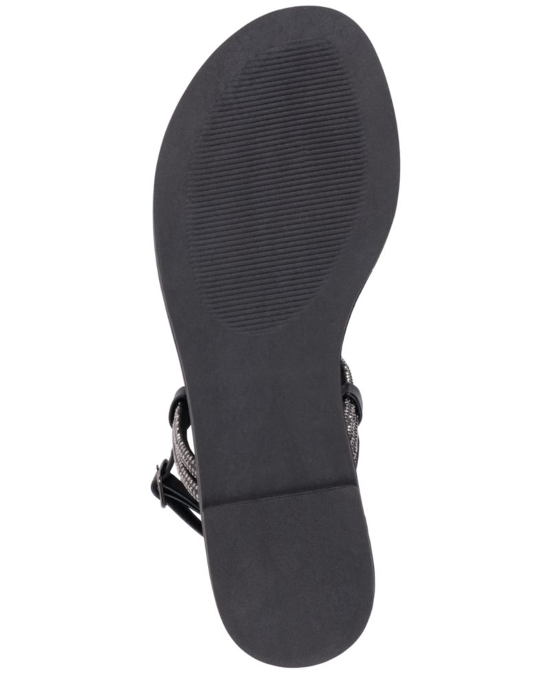 Women's Alonde Embellished T-Strap Flat Sandals