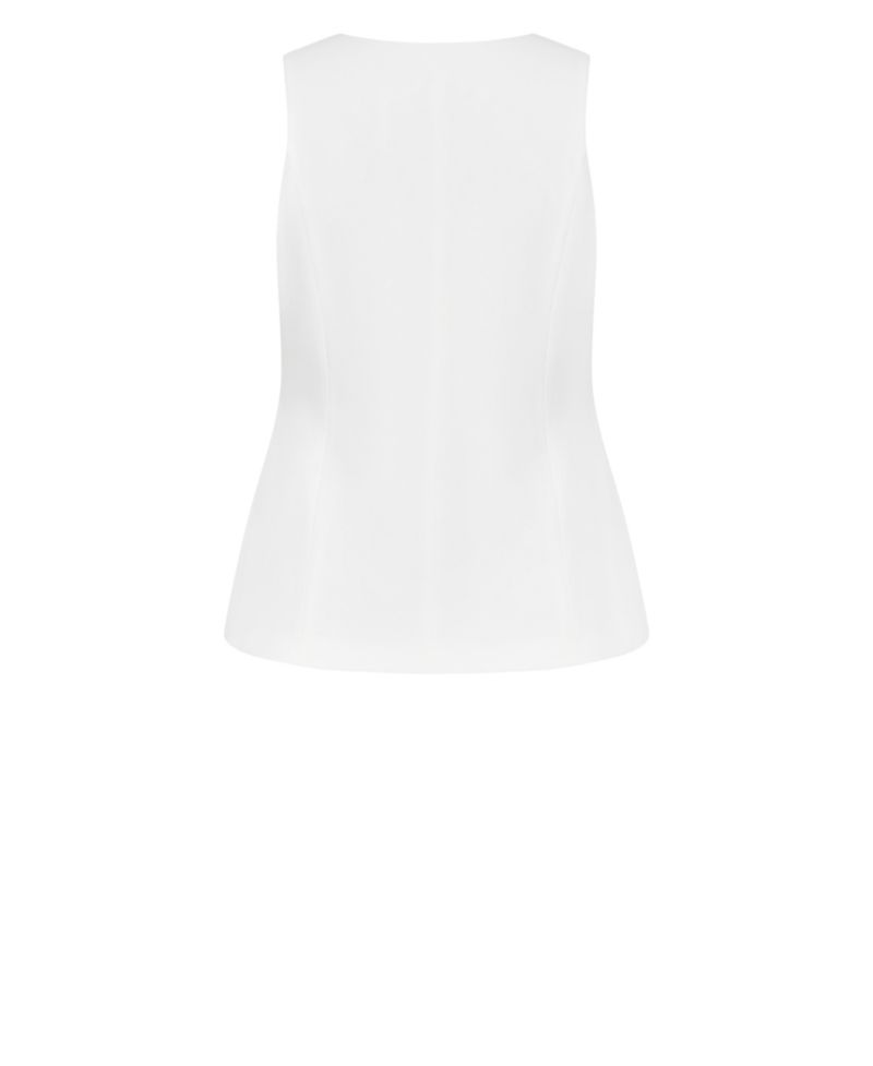 Plus Size Abbie Tailored Square-Neck Vest