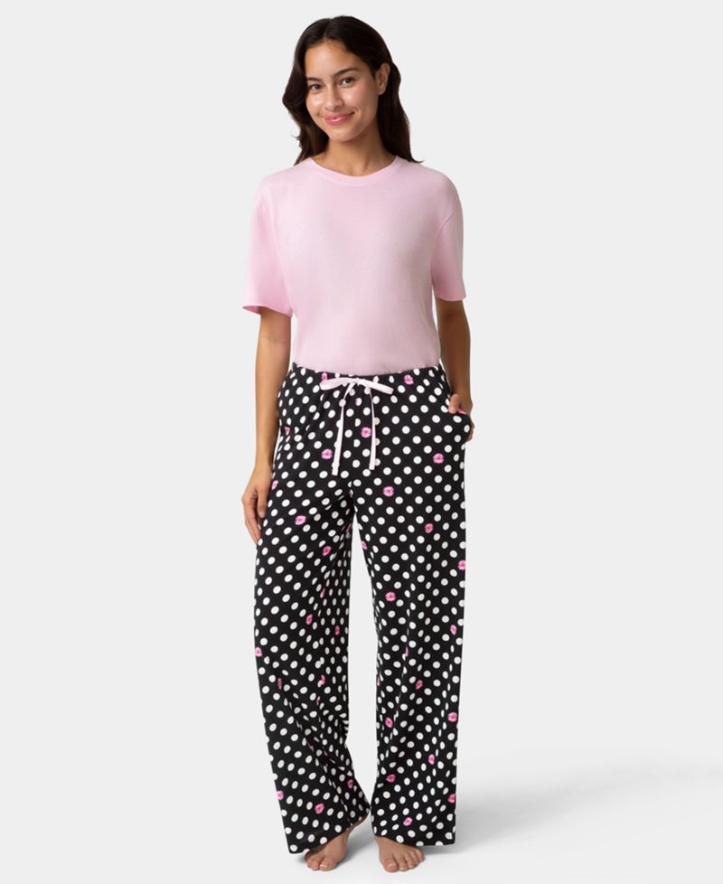 Women's Cotton Printed Mid-Rise Pants