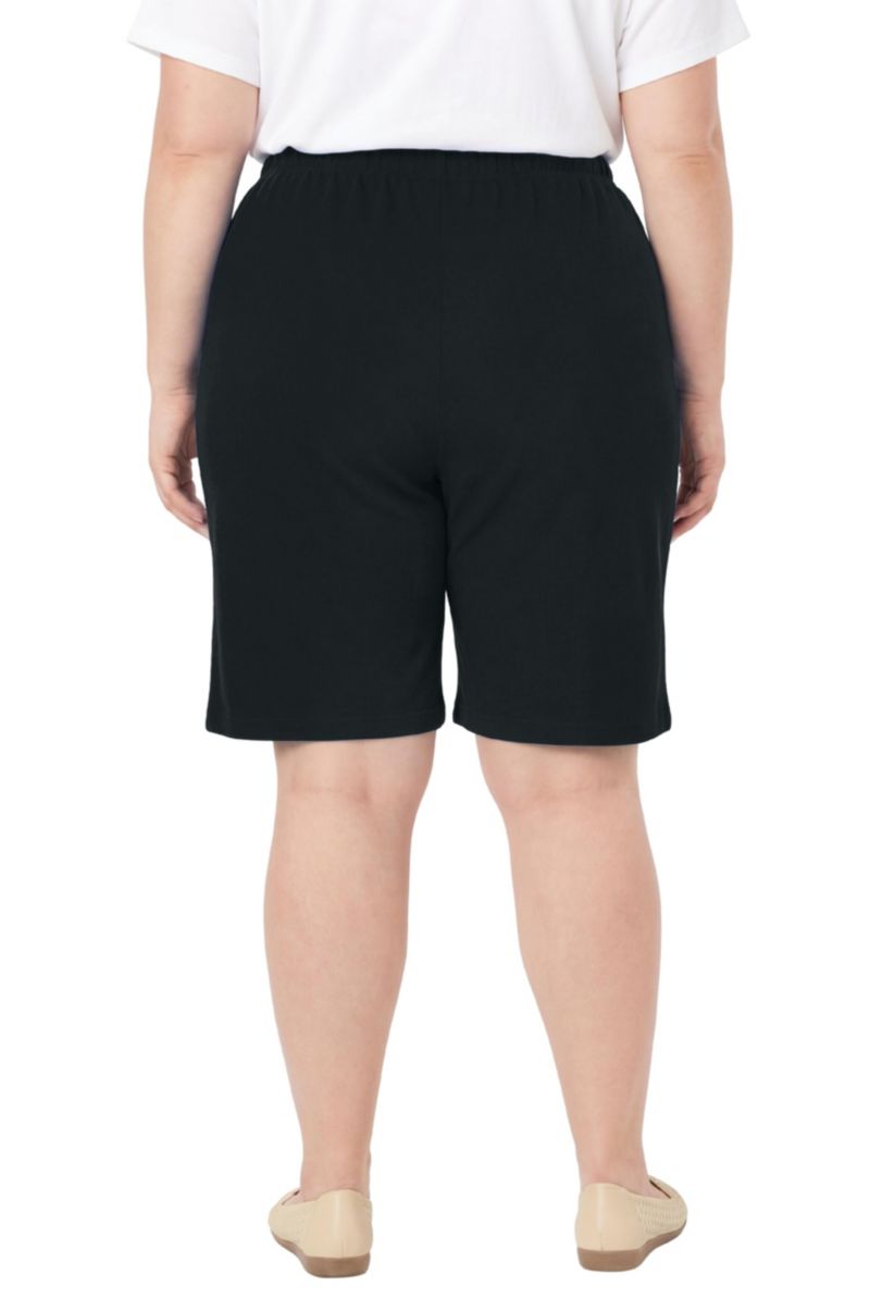 Plus Size Within Day Knit Bermuda Shorts