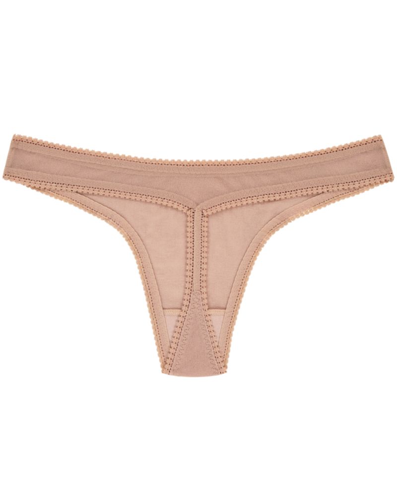 Women's Mesh Hip G Sheer Low Rise Thong 3512P3, 3-Pack