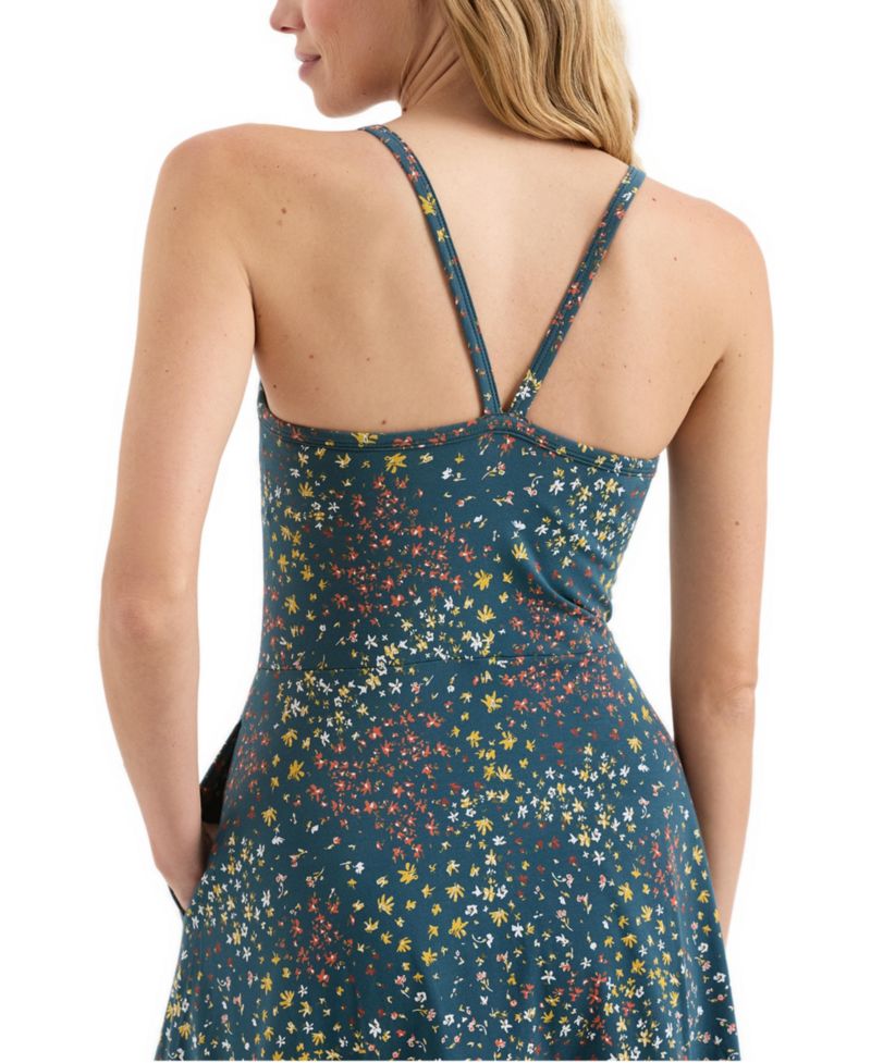 Women's Floral-Print Fit & Flare Midi Dress