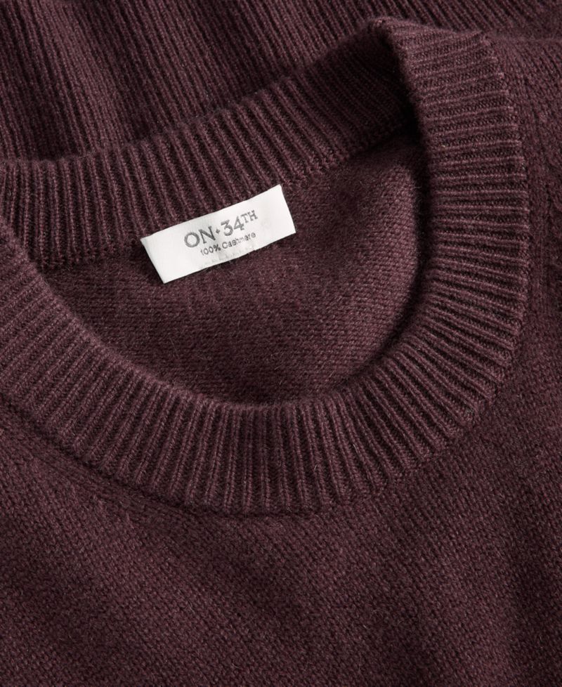 Women's 100% Cashmere Crewneck Relaxed-Fit Sweater