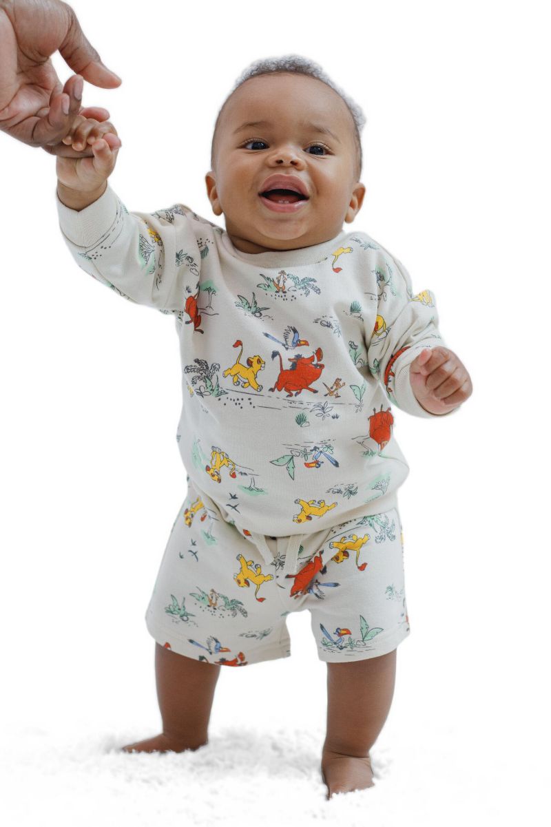 Toddler Boys Disney Mickey Mouse French Terry Sweatshirt and Shorts (2T-5T)