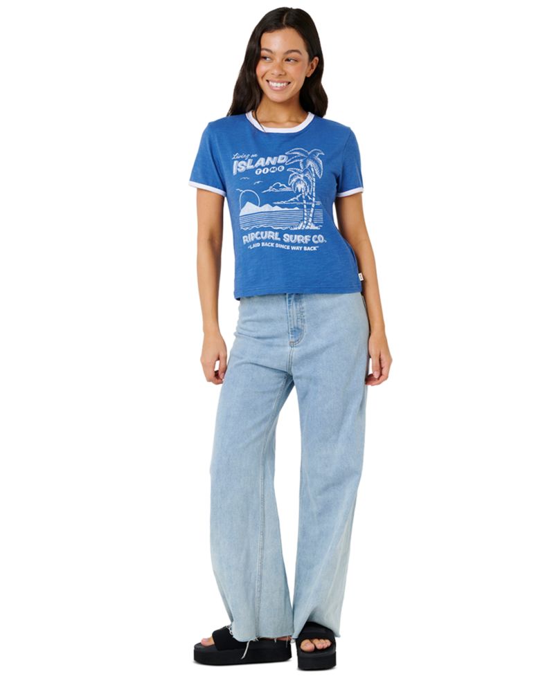Women's Island Time Slub-Graphic T-Shirt