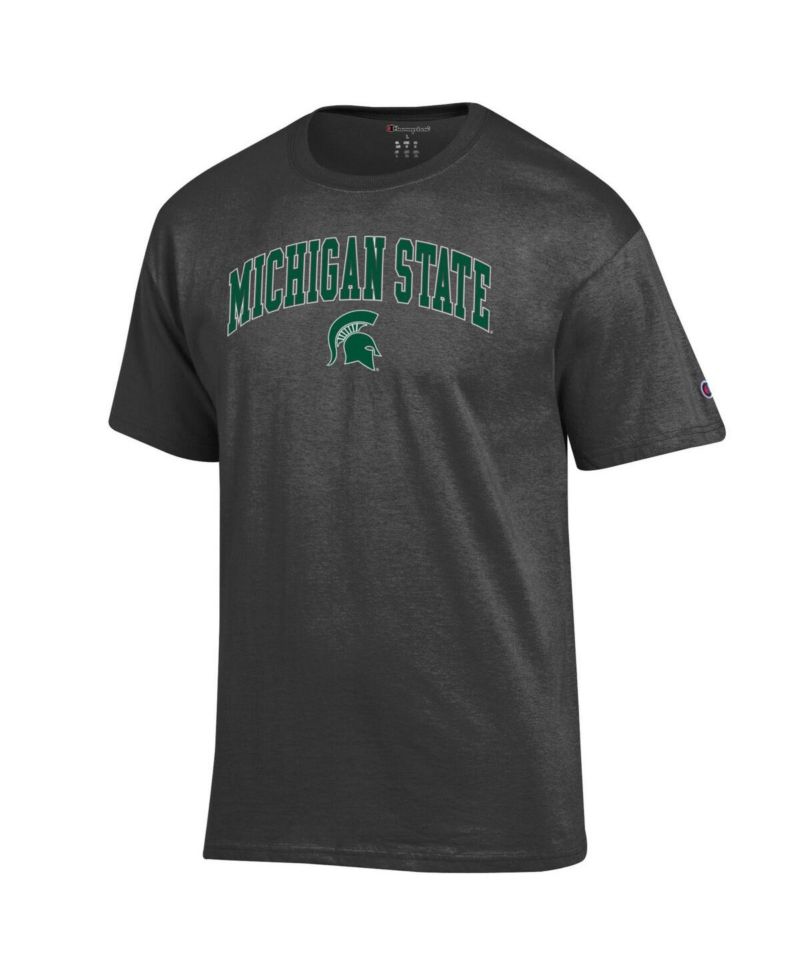 Men's Green Michigan State Spartans Arch Over Logo T-Shirt
