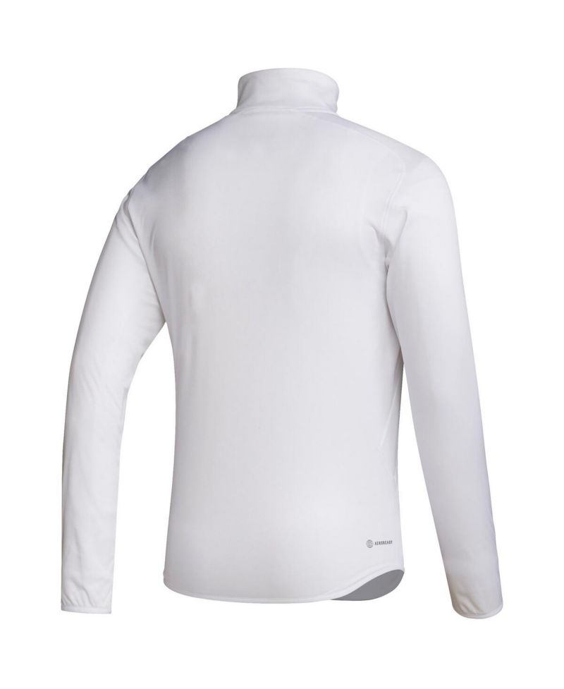 Men's White Texas A&M Aggies Ol' Sarge Sideline Knit Quarter-Zip Pullover Top