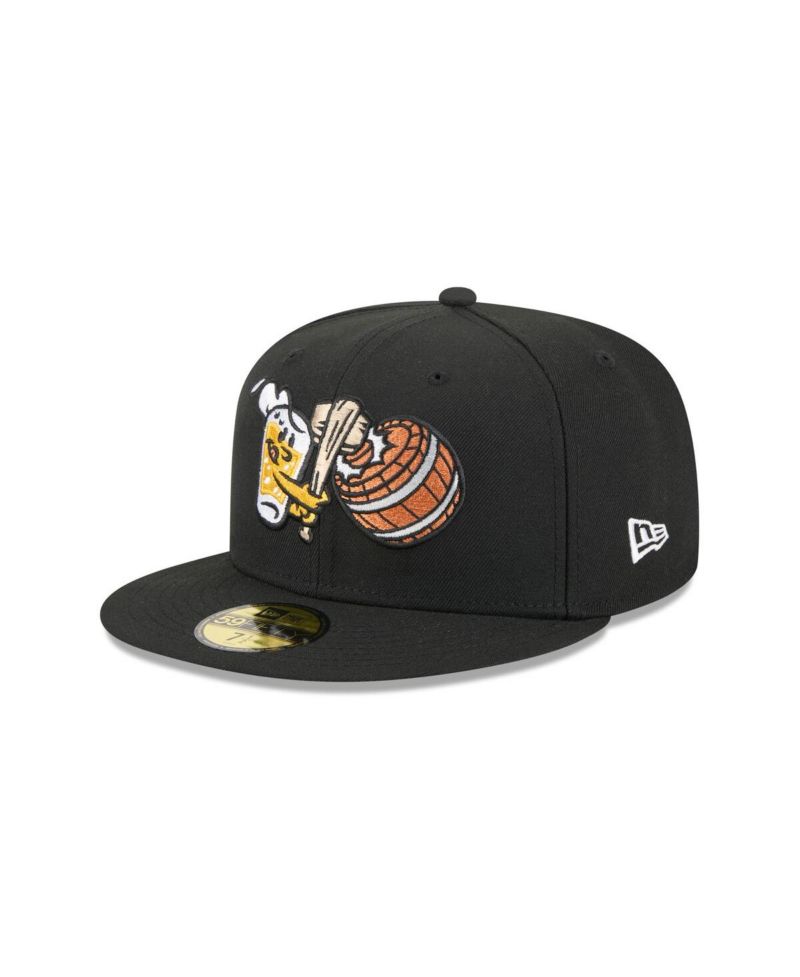 Men's Black West Michigan Whitecaps Theme Nights 59FIFTY Fitted Hat