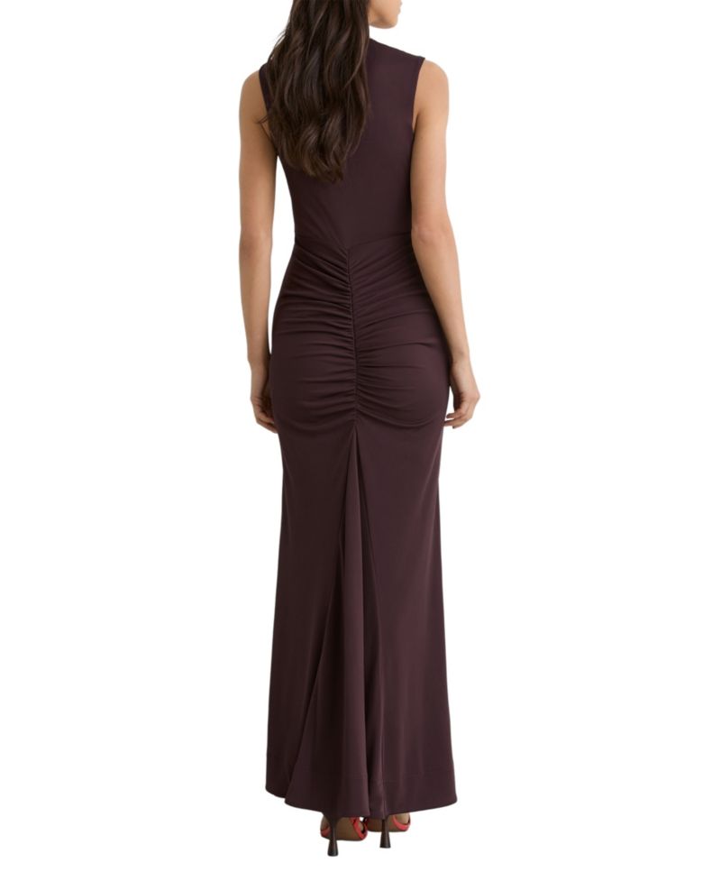 Women's Scarlett Ruched Body-Con Crepe-Jersey Maxi Dress