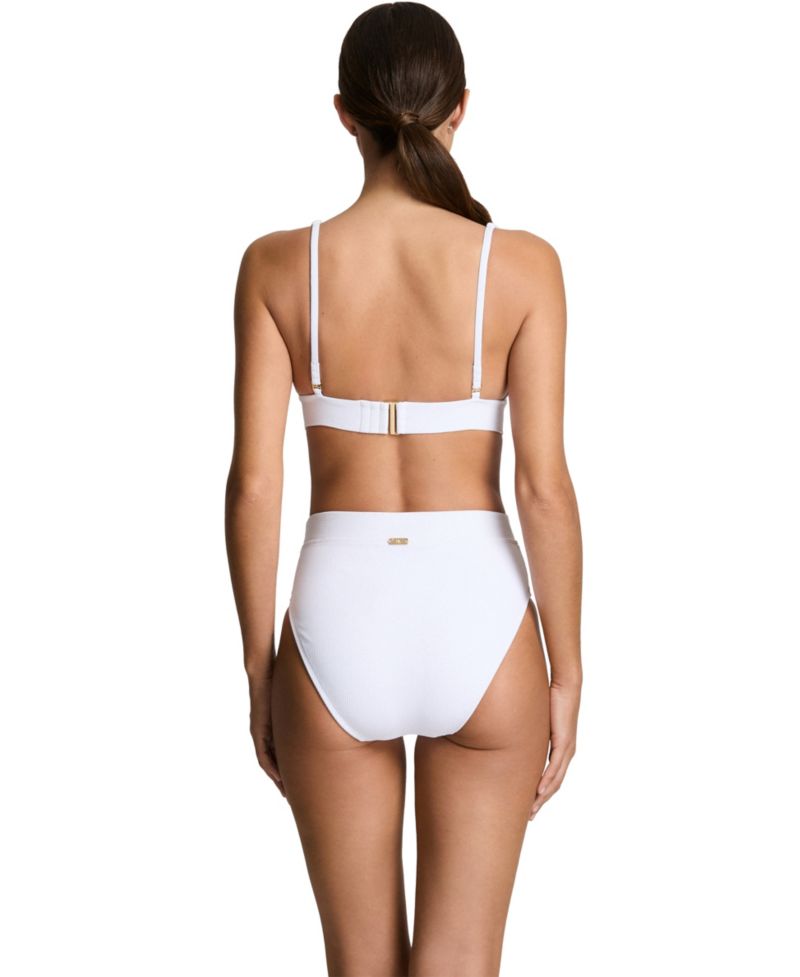 Women's Banded Tall V-Neck Swim Top