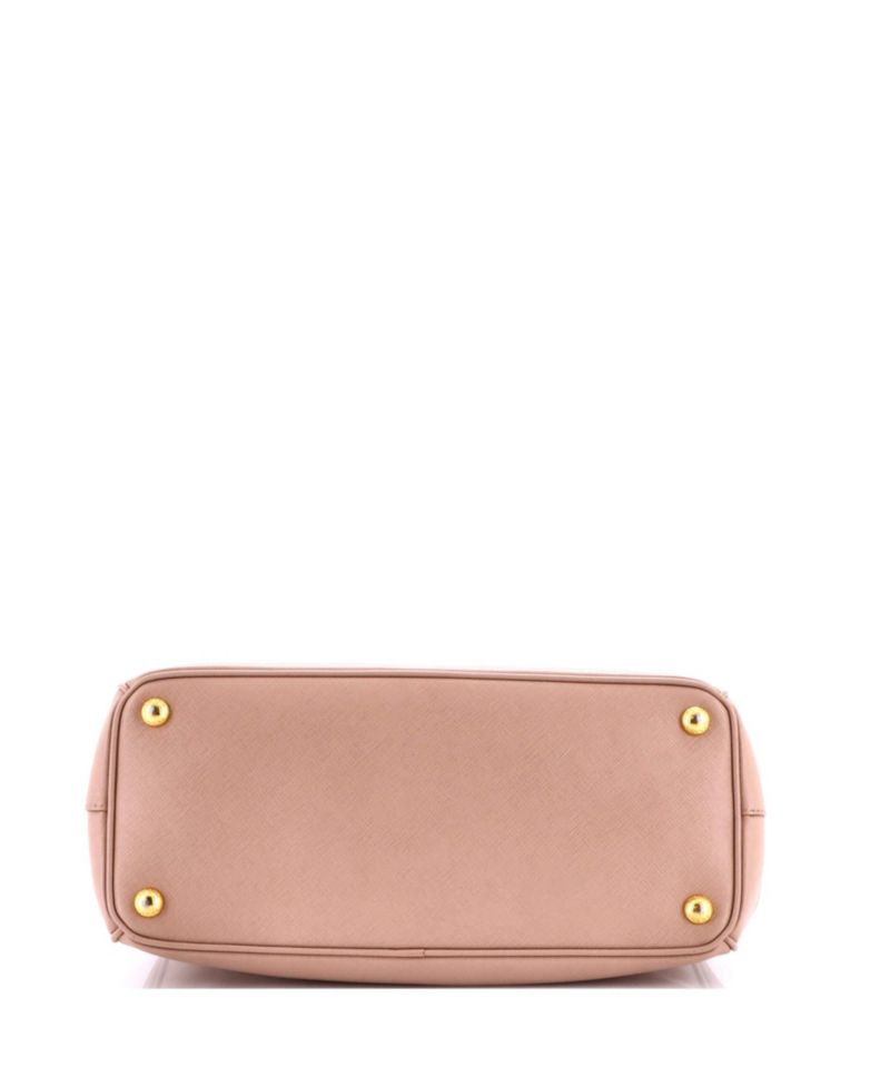 Medium Double Zip Lux Tote Saffiano Leather