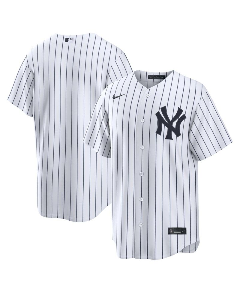 Men's White New York Yankees Home Replica Jersey