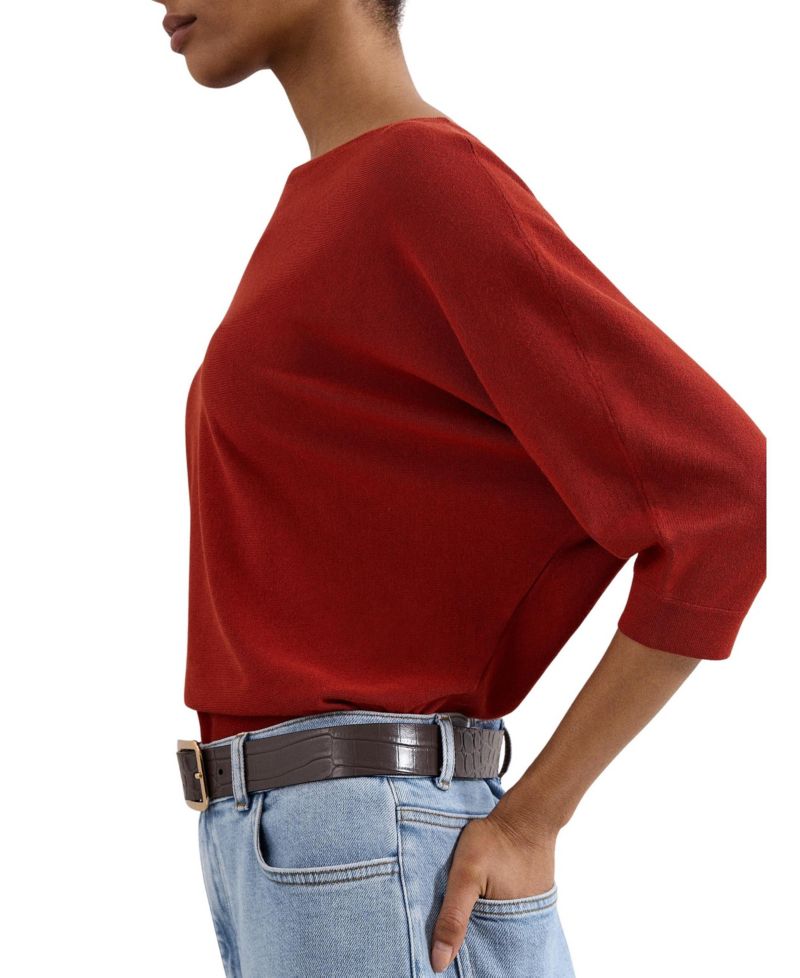 Women's Cristine Boat Neck 3/4-Sleeve Sweater