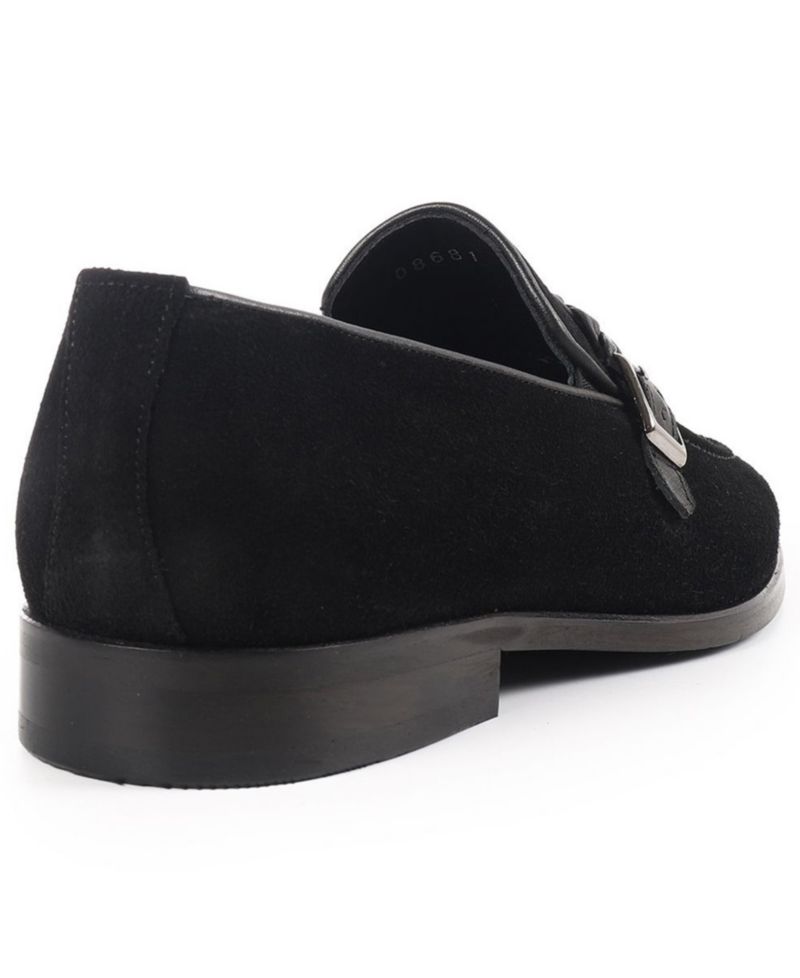 Men's Knitted Strap Single Monk Loafers