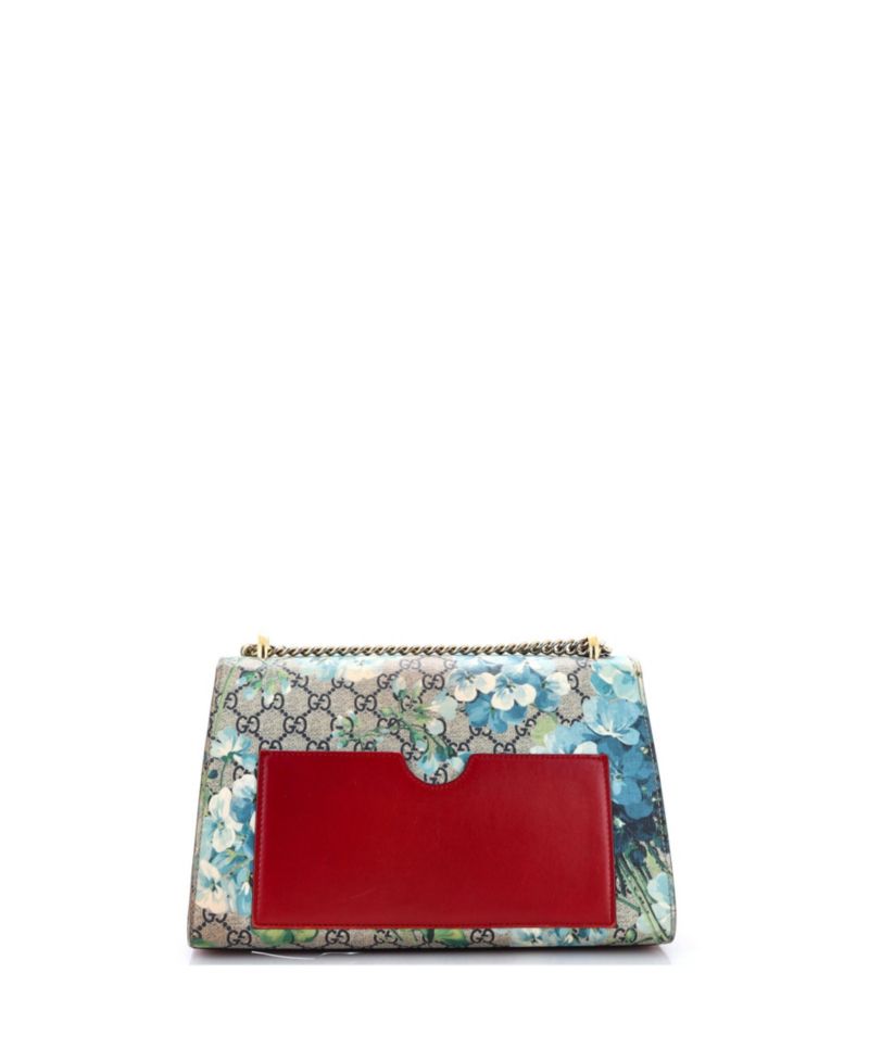 Medium Padlock Shoulder Bag Blooms Print GG Coated Canvas