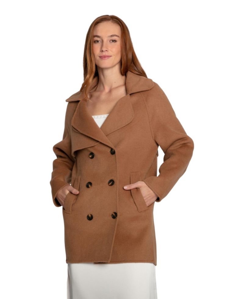 Women's Belle and Bloom Wanna Be Loved Wool Blend Peacoat