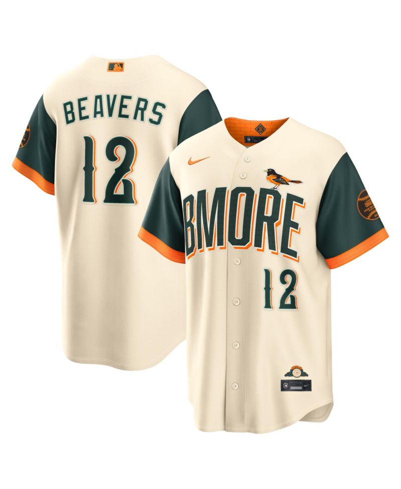Men's Dylan Beavers Natural Baltimore Orioles 2026 City Connect Stadium Jersey