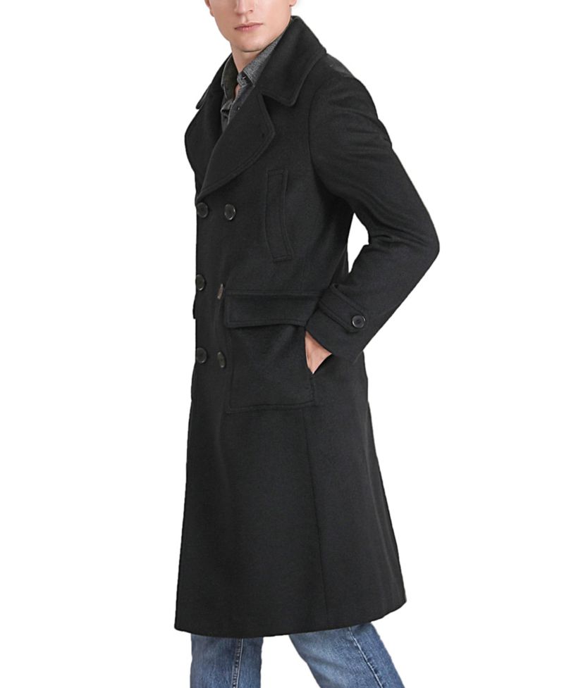 Men's Peter Wool Blend Long Walker Coat