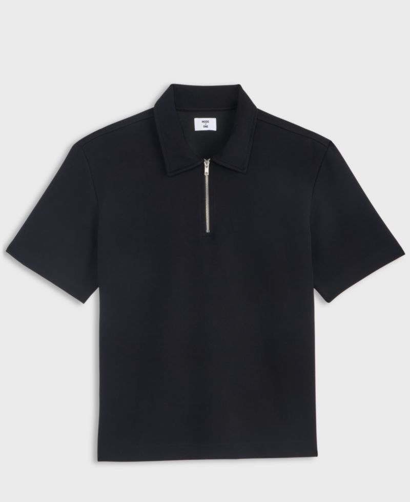 Men's Quarter-Zip Sweatshirt Polo
