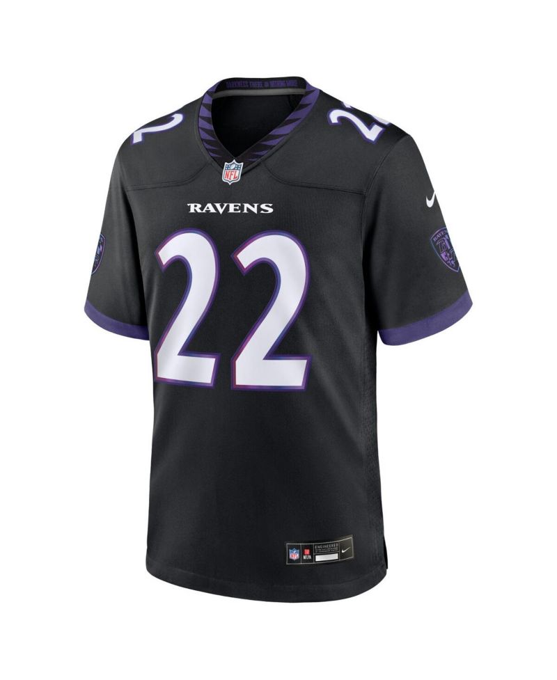 Men's Derrick Henry Black Baltimore Ravens Alternate Game Jersey