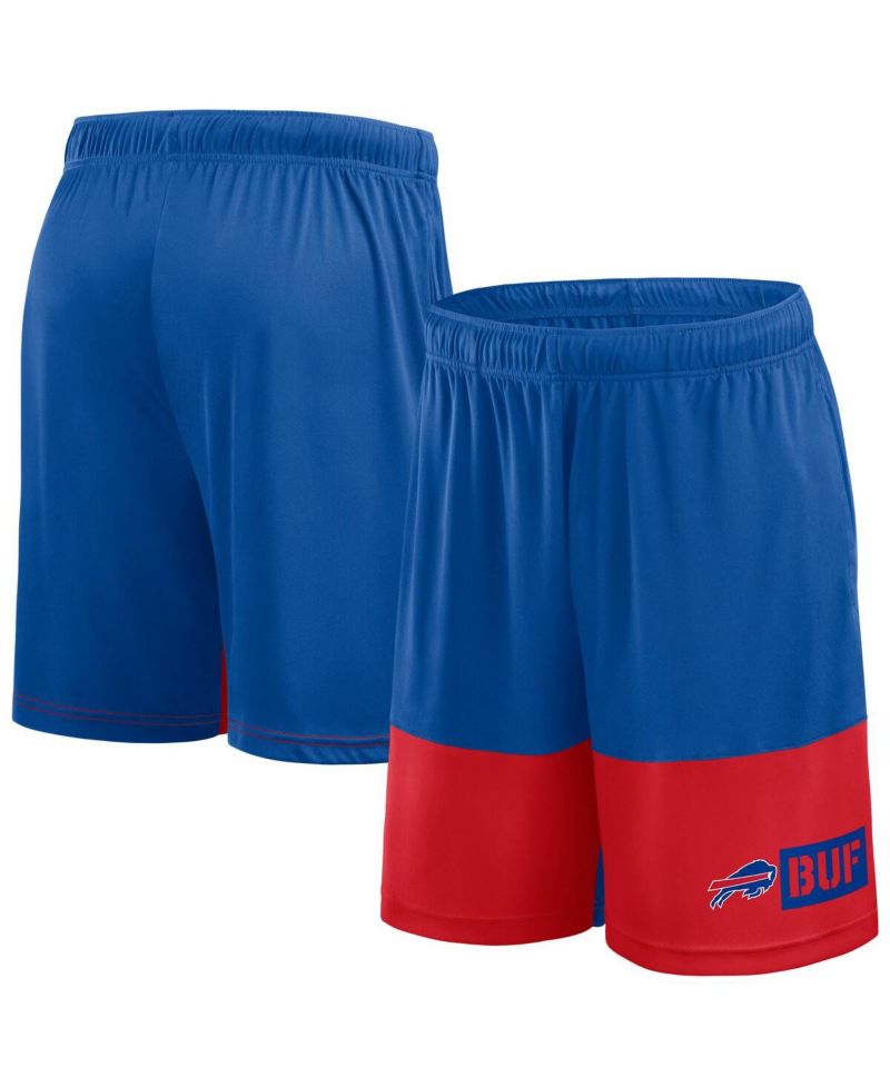 Men's Royal/Red Buffalo Bills Big & Tall Best of the Best Performance Shorts