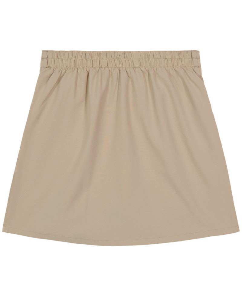 Big Girls 7-16 Uniform Button Pockets Elastic Waist Scooter Skorts