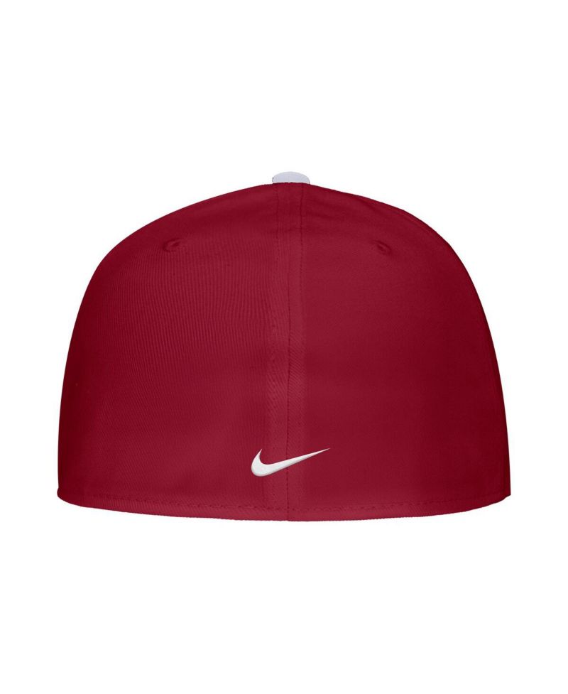 Men's Crimson Washington State Cougars On-Field Baseball Performance Fitted Hat
