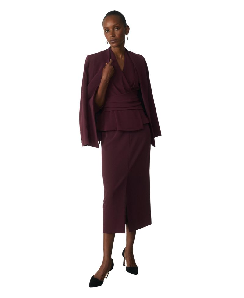 Women's Oliena High-Waisted Midi Pencil Skirt