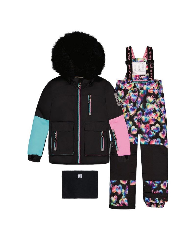 Little and Big Girl (6 -14) Two-Piece Play Snowsuit