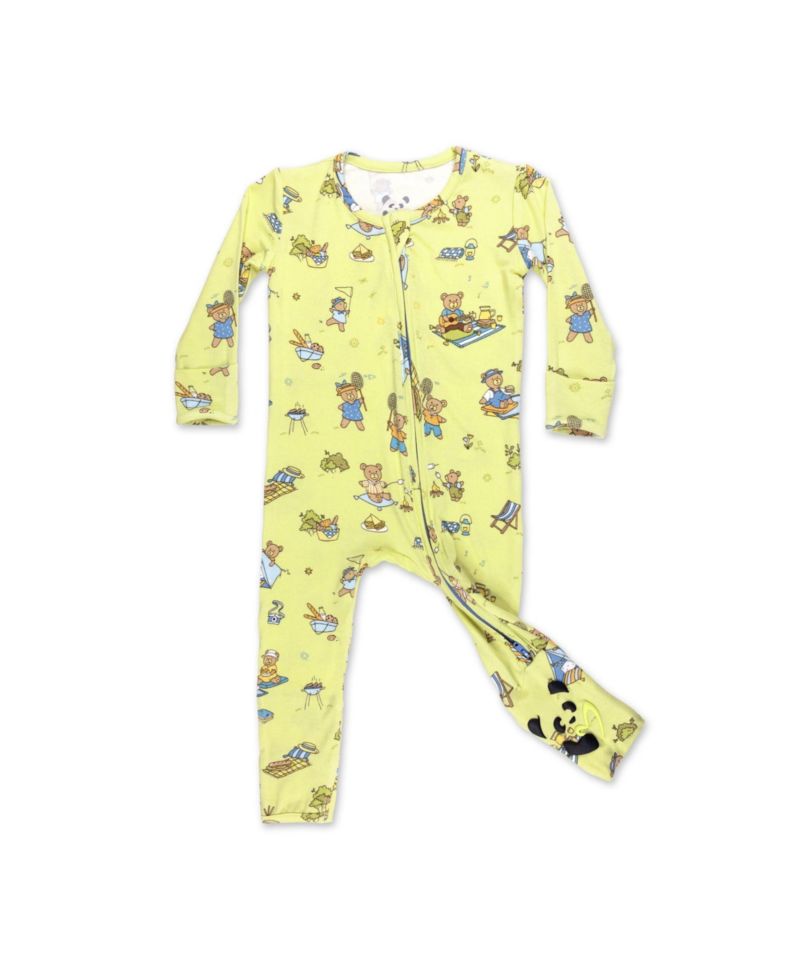 Unisex Teddy Bear Picnic Convertible Footie