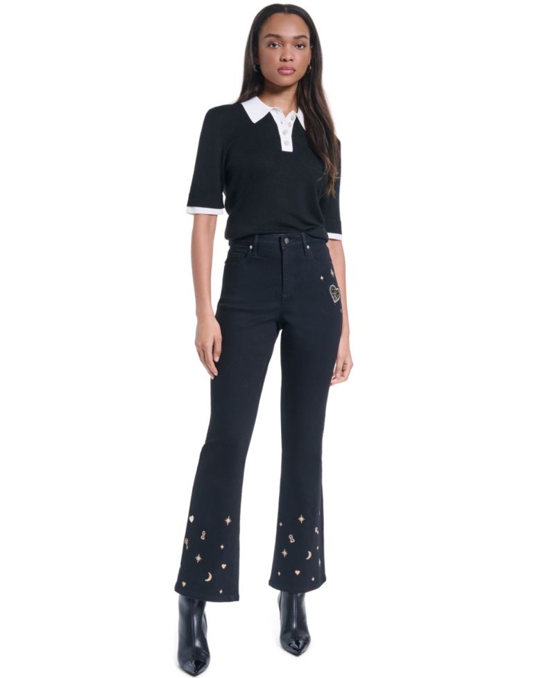 Women's Charm Detail Bootcut Jeans