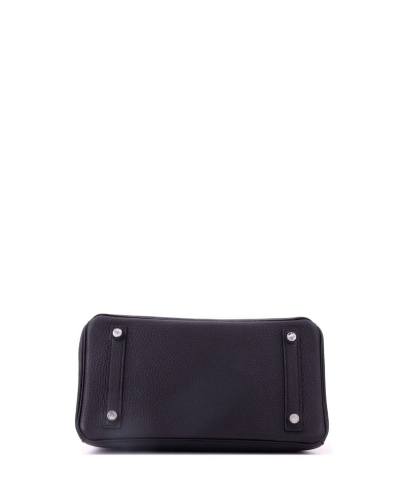 Birkin 25 Handbag Black Togo with Palladium Hardware
